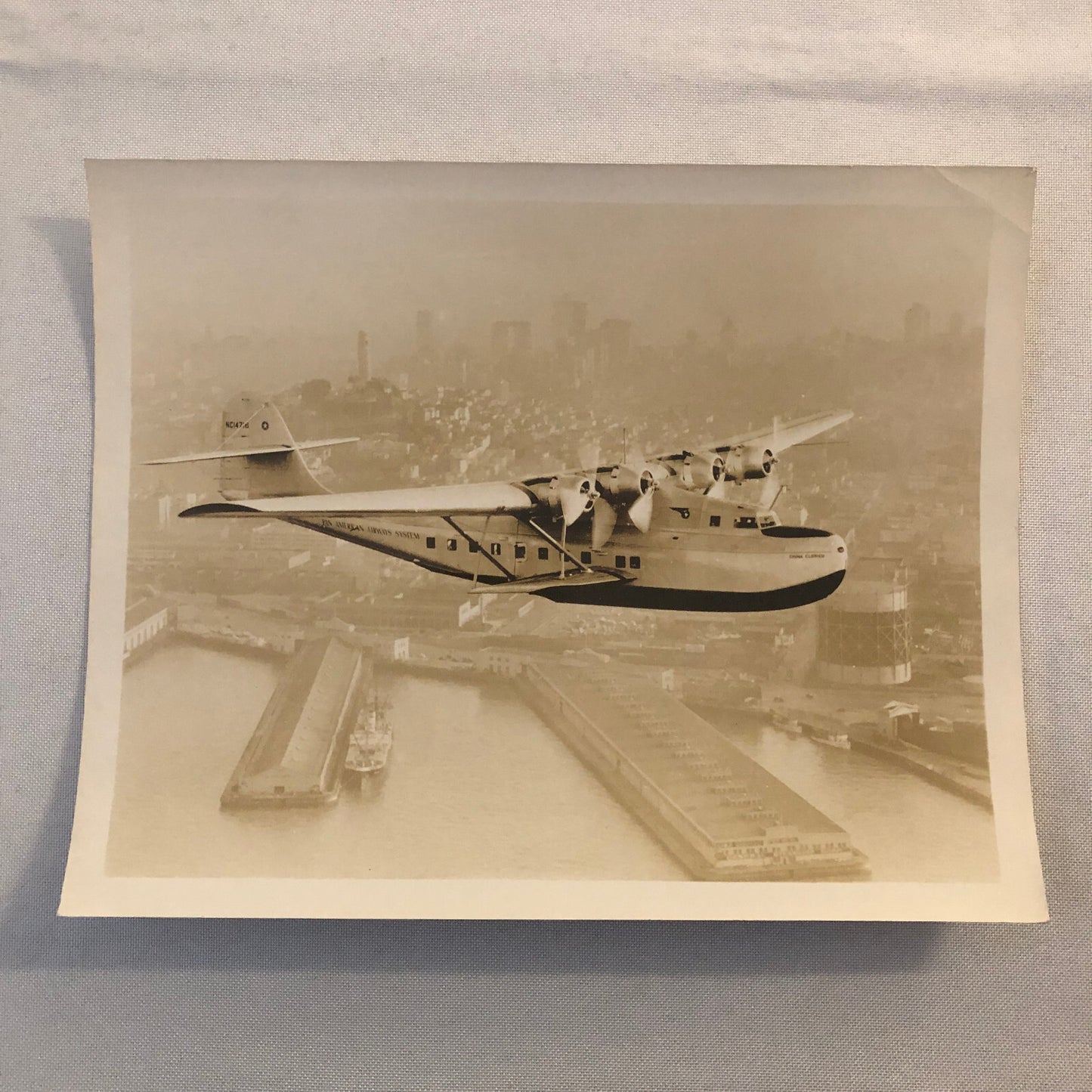 Pan American Airways PanAm Aircraft Plane Airplane Photo Photograph Vintage