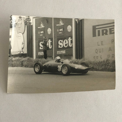 Vintage Grand Prix Racing Car Driver Photo Photograph Print 