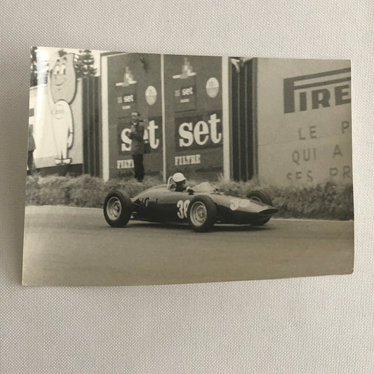 Vintage Grand Prix Racing Car Driver Photo Photograph Print 