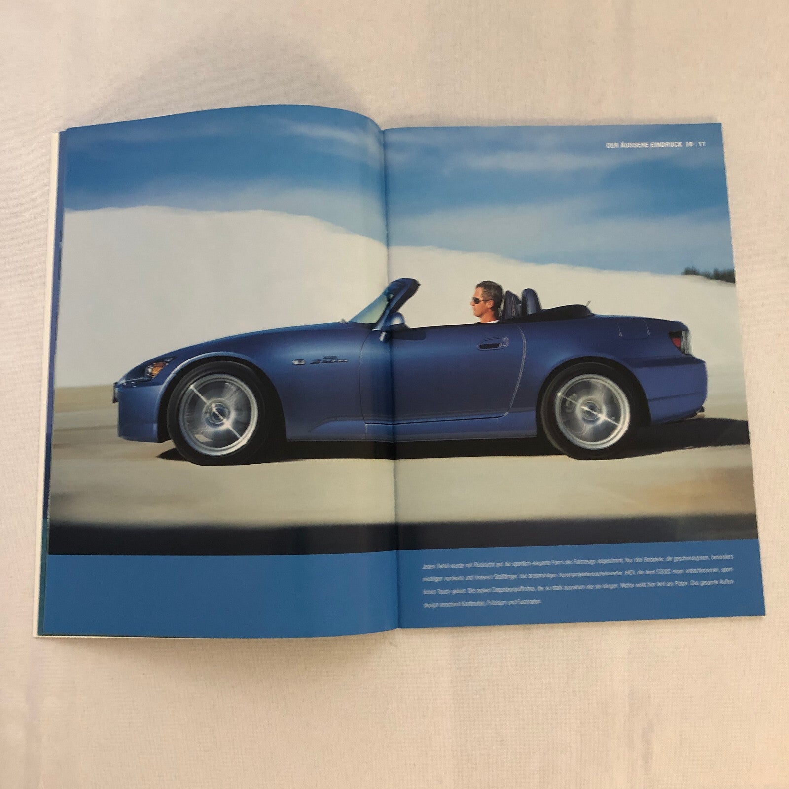 Honda S2000 Car Sales Brochure GERMAN Text European Market