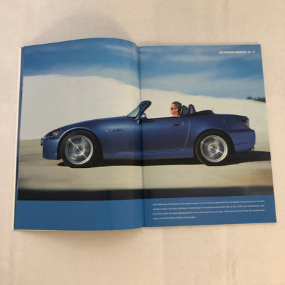 Honda S2000 Car Sales Brochure GERMAN Text European Market