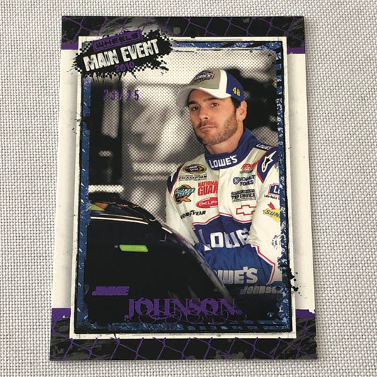 2010 Wheels Main Event Purple Parallel Nascar # 23/25 Jimmie Johnson Racing