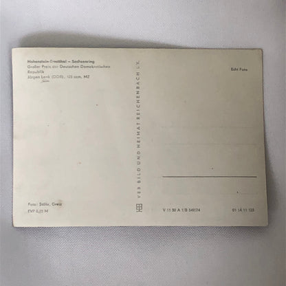 Vintage Motorcycle Racing Photo Postcard Post Card Jurgen Lenk