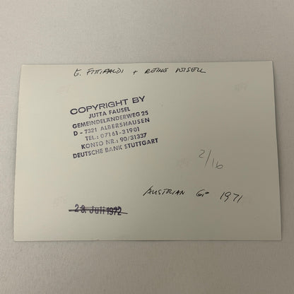 Vintage Racing Photo 1971 Austrian Grand Prix Emerson Fittipaldi Reine Wisell