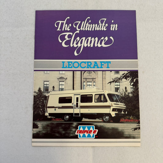 Leocraft Motorhome Camper RV Sales Brochure Catalog Vintage Advertising