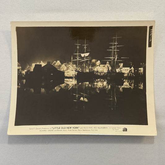 Little Old New York Movie Film Press Photo Photograph Alice Fay Fred MacMurray