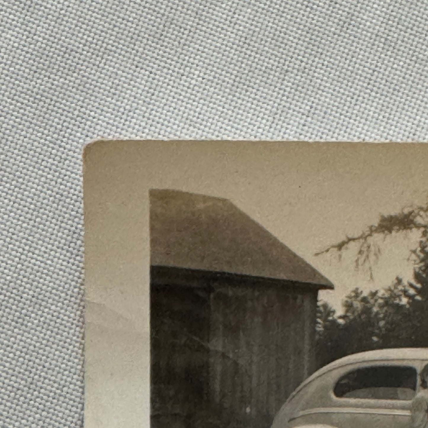 Vintage Photo Photograph Print People with Car Automobile