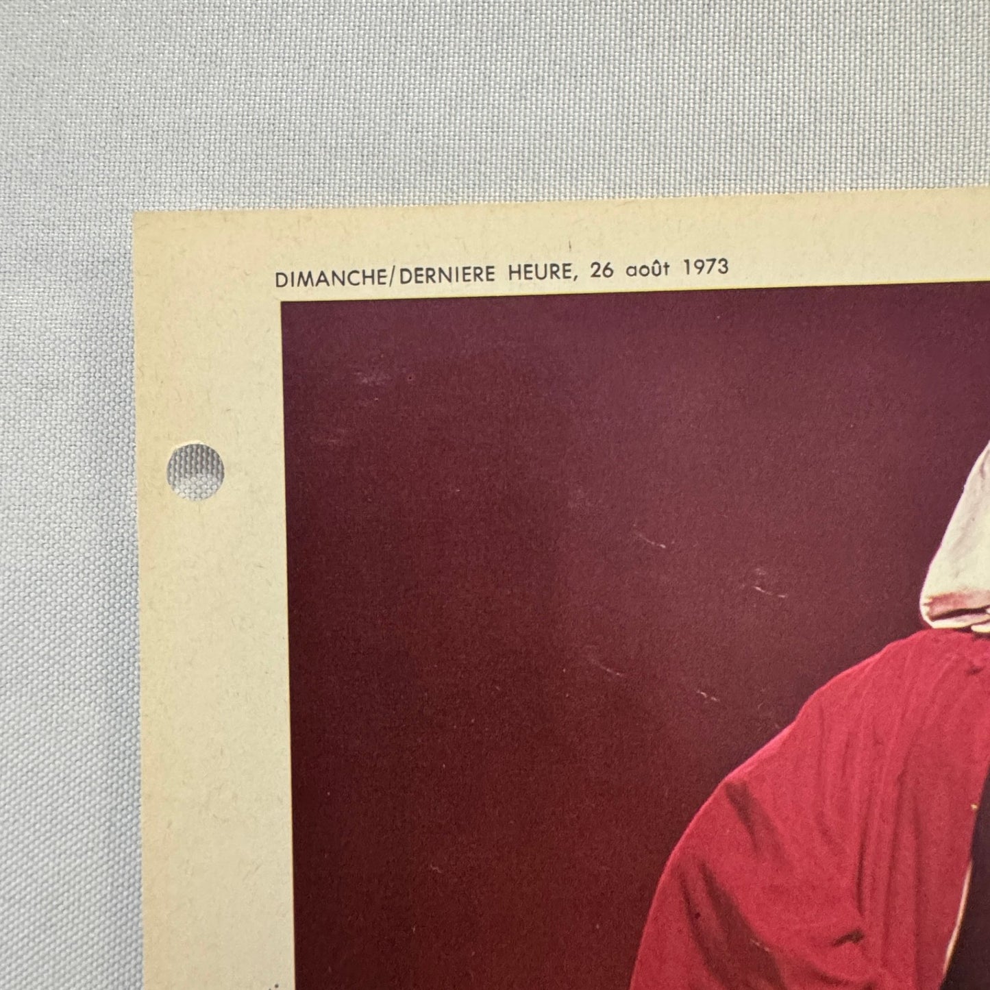 Vintage Wrestling Print Insert Paul Vachon The Butcher Vachon Quebec French 1973