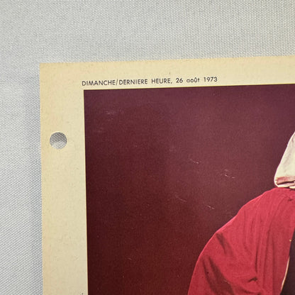 Vintage Wrestling Print Insert Paul Vachon The Butcher Vachon Quebec French 1973