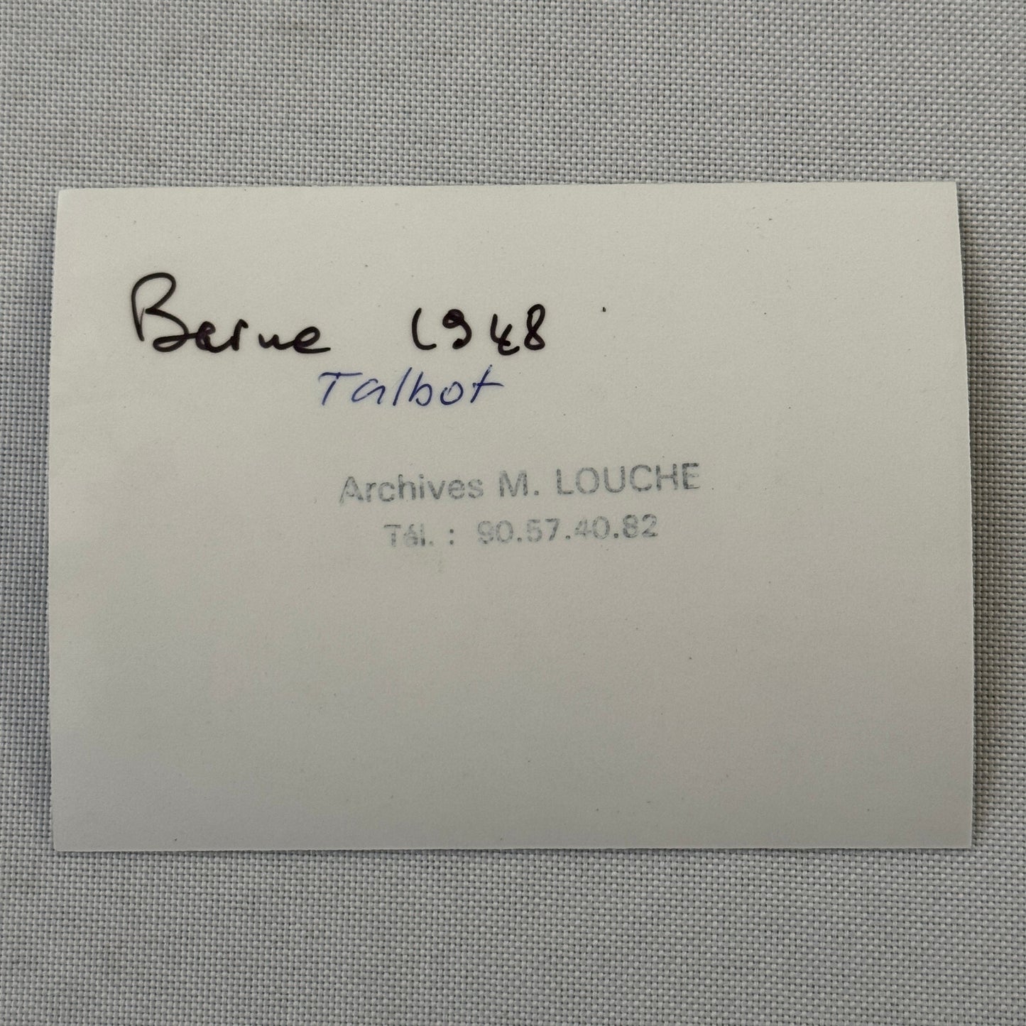 Vintage Talbot Racing Car Photo Photograph 1948 Modern Print