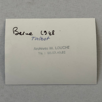 Vintage Talbot Racing Car Photo Photograph 1948 Modern Print