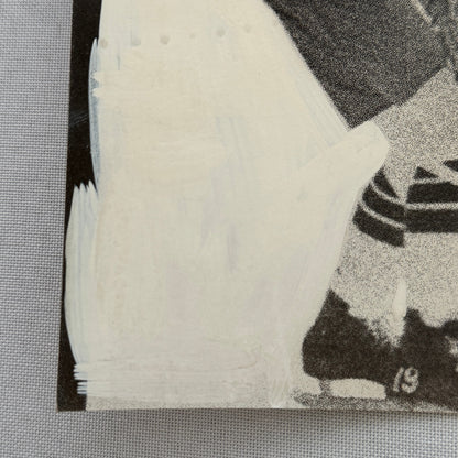 Vintage Hockey Photo Detroit Red Wings Player Unidentified Photograph