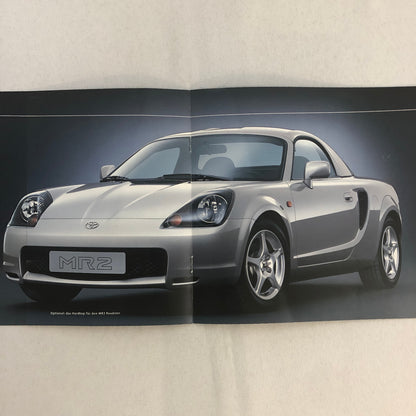 Toyota MR2 Roadster Car Sales Brochure Catalog Advertising GERMAN TEXT European