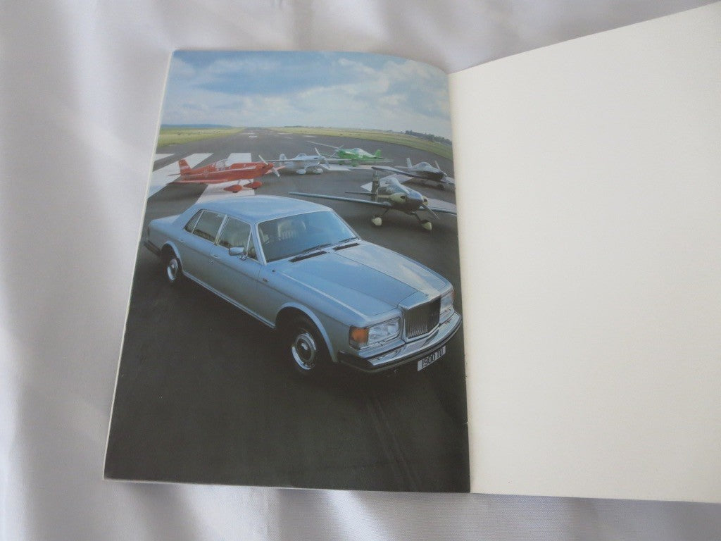 1981 Rolls Royce Silver Spirit & Bentley Mulsanne Sales Brochure Catalog