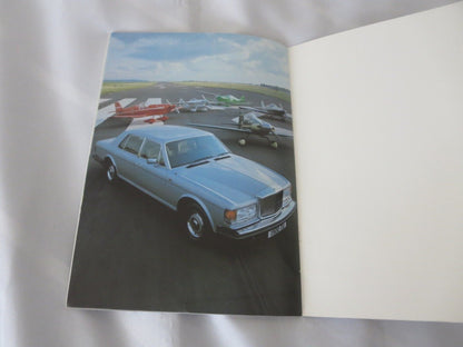 1981 Rolls Royce Silver Spirit & Bentley Mulsanne Sales Brochure Catalog