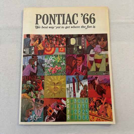 1966 Pontiac Sales Brochure Catalog Grand Parisienne Laurentian Strato Chief