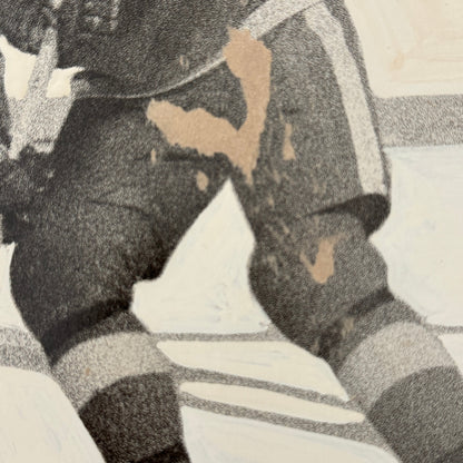 Detroit Red Wings Hockey Player Photo Photograph Vintage Mockup Bruce MacGregor