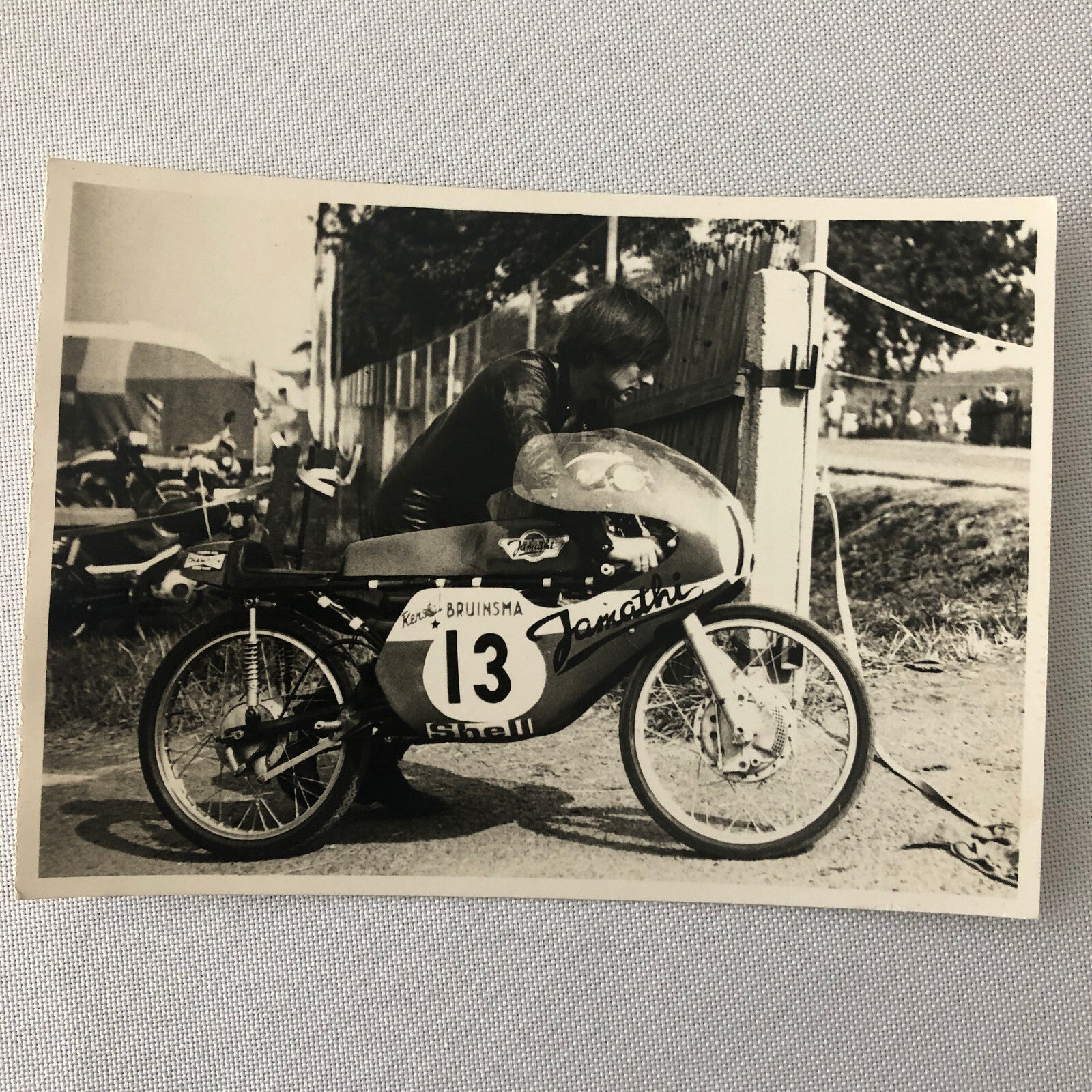 Vintage Motorcycle Racing Photo photograph Rider Aalt Toersen 1971