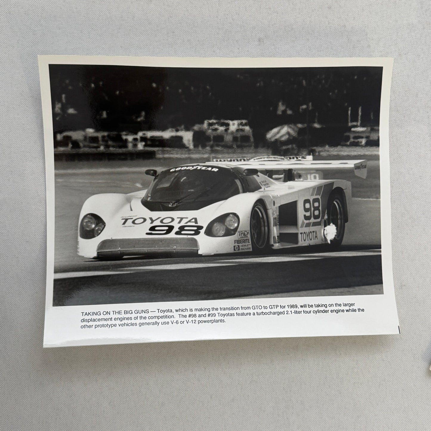 1989 Toyota Motorsport Racing Press Kit Dan Gurney Willy T Ribbs Fangio II
