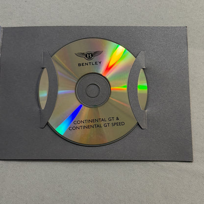 Bentley Contintental GT and GT Speed Press Kit Brochure with CD 2007 2008