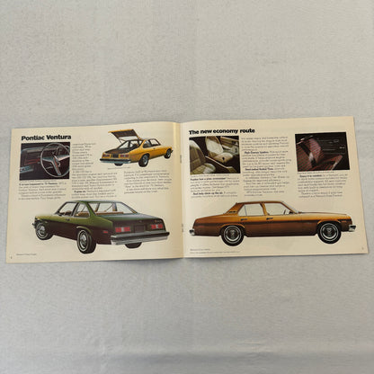 1975 Pontiac Ventura Car Sales Brochure Catalog SJ Custom Sprint Vintage