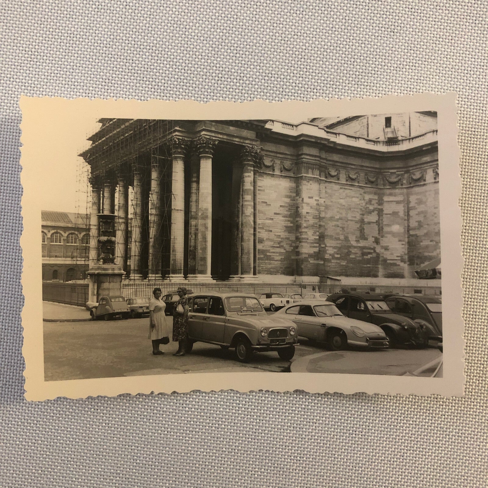 Vintage Photo Photograph Parthenon Greece Cars Automobile Citroen Tag AL22SM1
