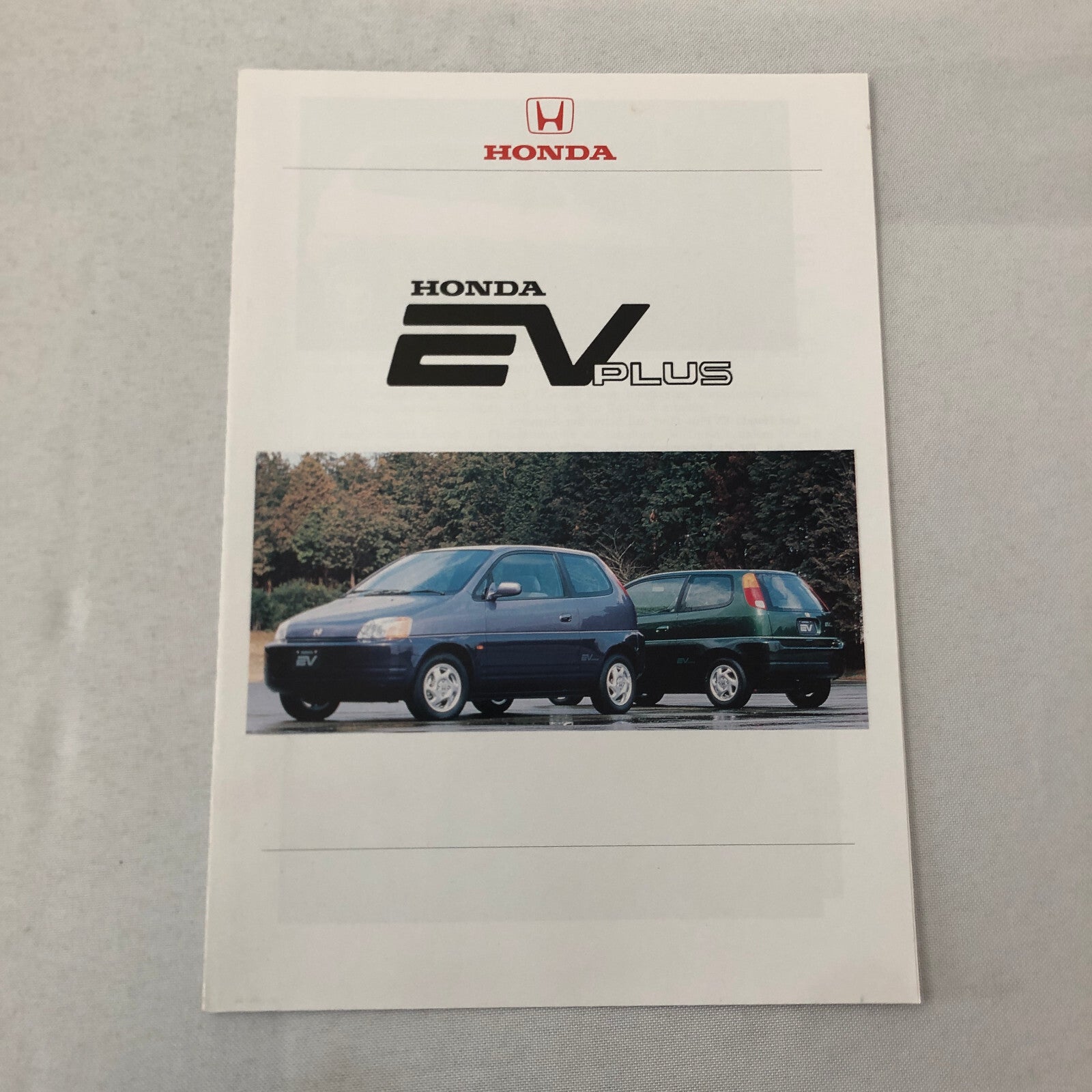 Honda EV Plus Electric Car Sales Brochure Catalog GERMAN Text Swiss Switzerland