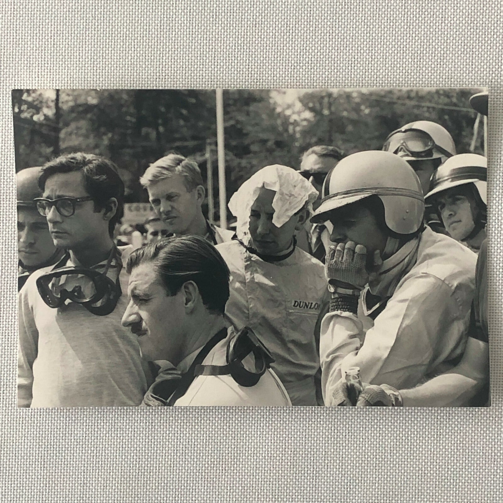 Vintage 1962 Racing Driver Photo Photograph Image - Graham Hill Bernard Cahier +
