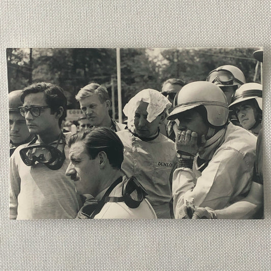Vintage 1962 Racing Driver Photo Photograph Image - Graham Hill Bernard Cahier +