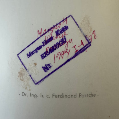 Dr Ferdinand Porsche Factory Press Photo Photograph Print