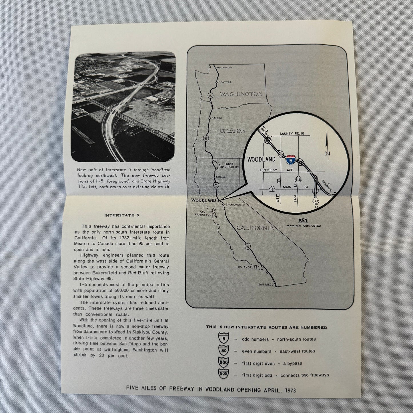 State of California Department of Public Works Interstate Highway 5 Press Kit