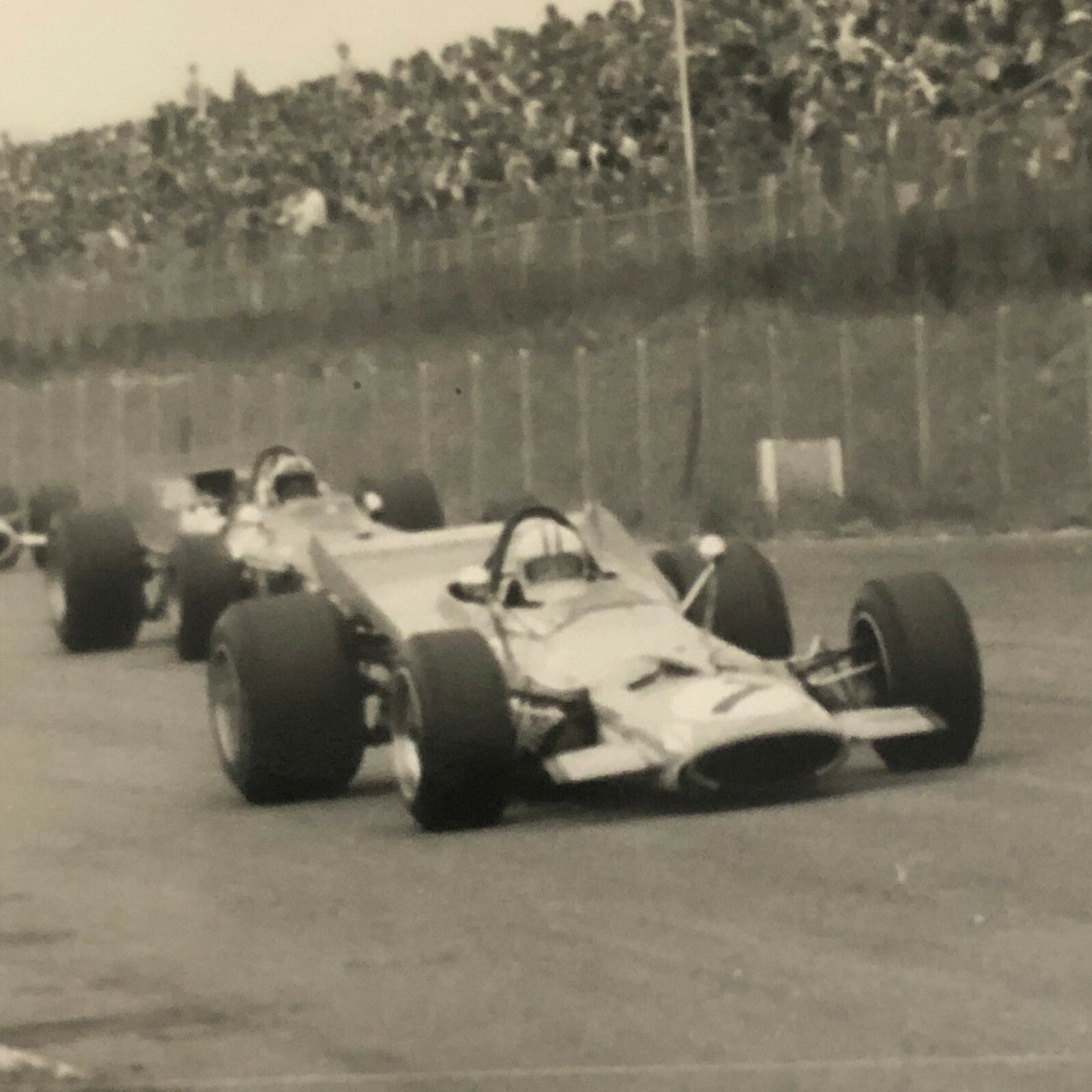 Vintage Racing Car Driver Photo Photograph Print 