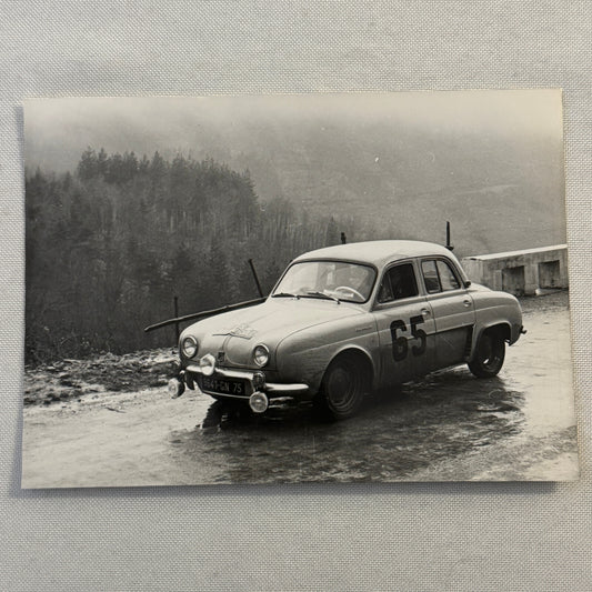 1958 Rallye Monte Carlo Renault Dauphine Car Photo Photograph Rally Racing