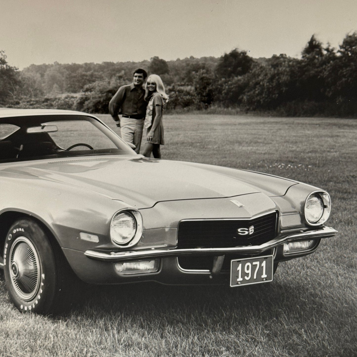 1971 Chevrolet Camaro SS Coupe Factory Press Photo Photograph Vintage RARE UK