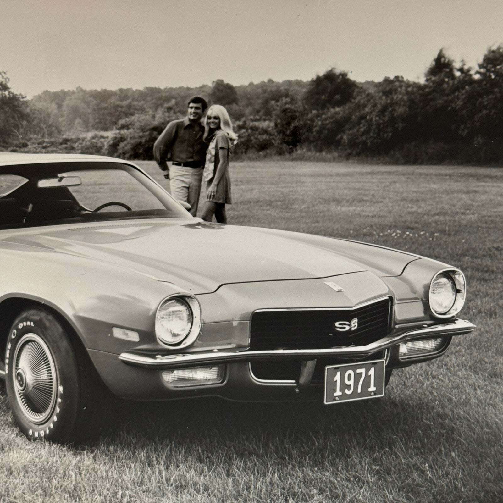 1971 Chevrolet Camaro SS Coupe Factory Press Photo Photograph Vintage RARE UK
