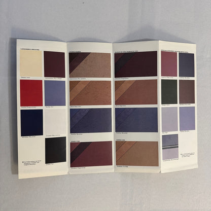 1984 Saab 99 and 900 Colour and Upholstery Brochure Catalog German French Text