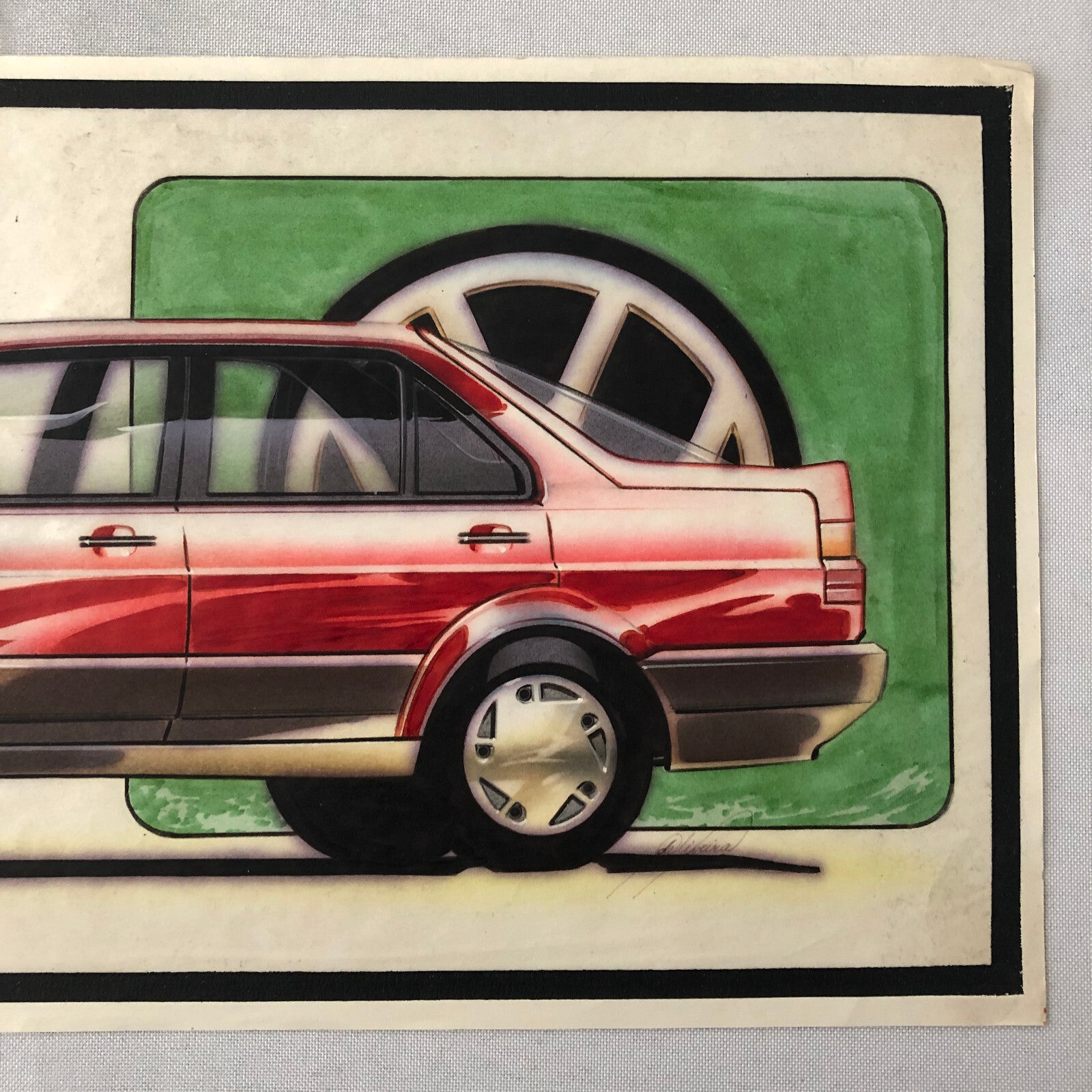 Volkswagen VW Concept Car Illustration Design Drawing Sketch Art Jetta ?