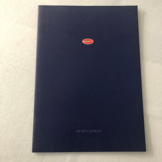 Bugatti Chiron EB 18/3 Concept Car Sales Brochure Catalog