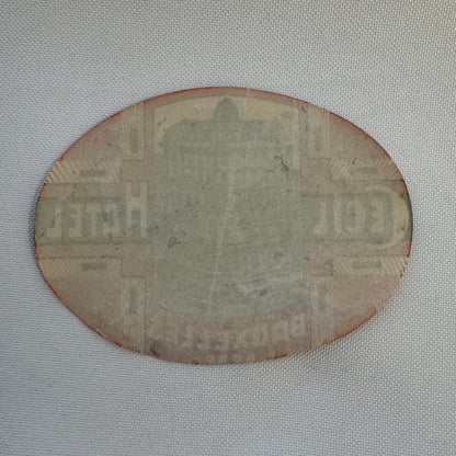 Vintage Travel Luggage Label Cecil Hotel Bruxelles Belgium