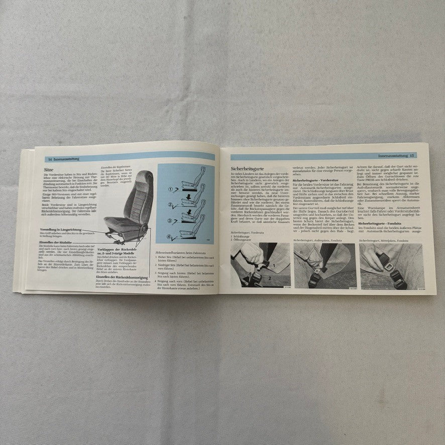 1988 Saab 900 Owners Manual Instruction Guide Book Combi Cabriolet GERMAN TEXT