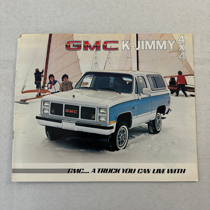 1985 GMC Full Size K Jimmy 4x4 Sales Brochure Catalog GMC K-Jimmy