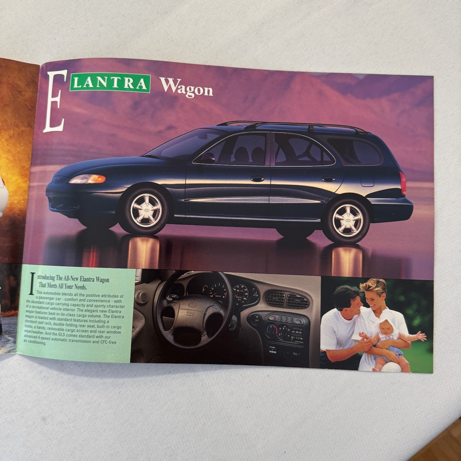 1996 Hyundai Car Sales Brochure Catalog Accent Sonata Elantra Sedan Wagon
