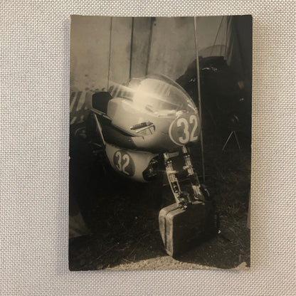 Vintage Motorcycle Racing Photo Photograph Germany Lot 4x Mike Duff Yamaha +