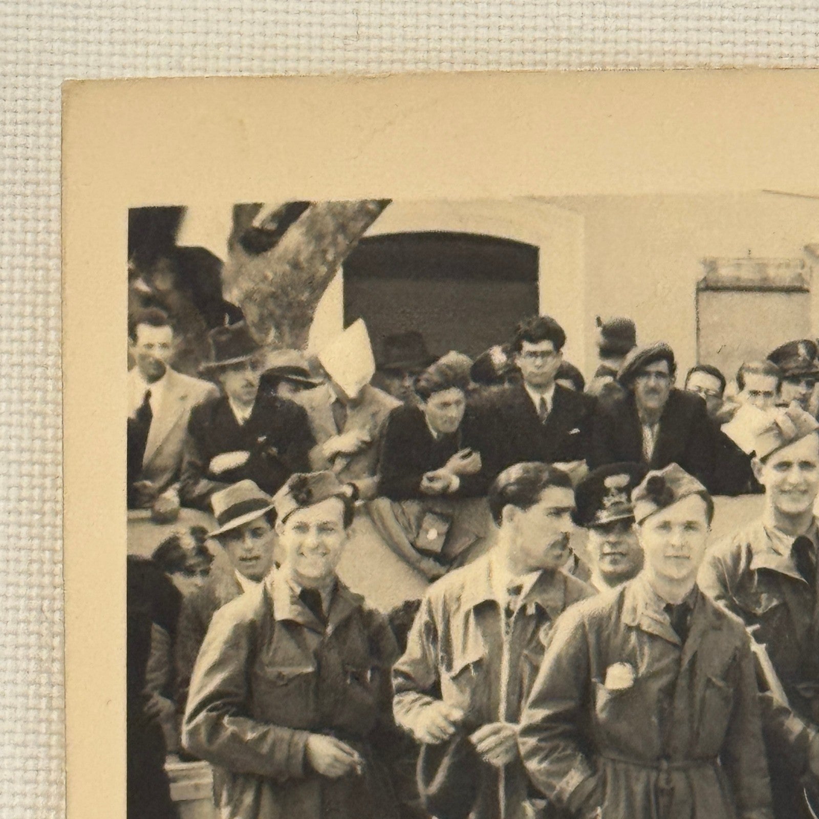 Italian Military Group Photo Vintage Photograph Rome Italy