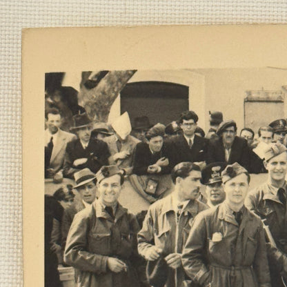 Italian Military Group Photo Vintage Photograph Rome Italy