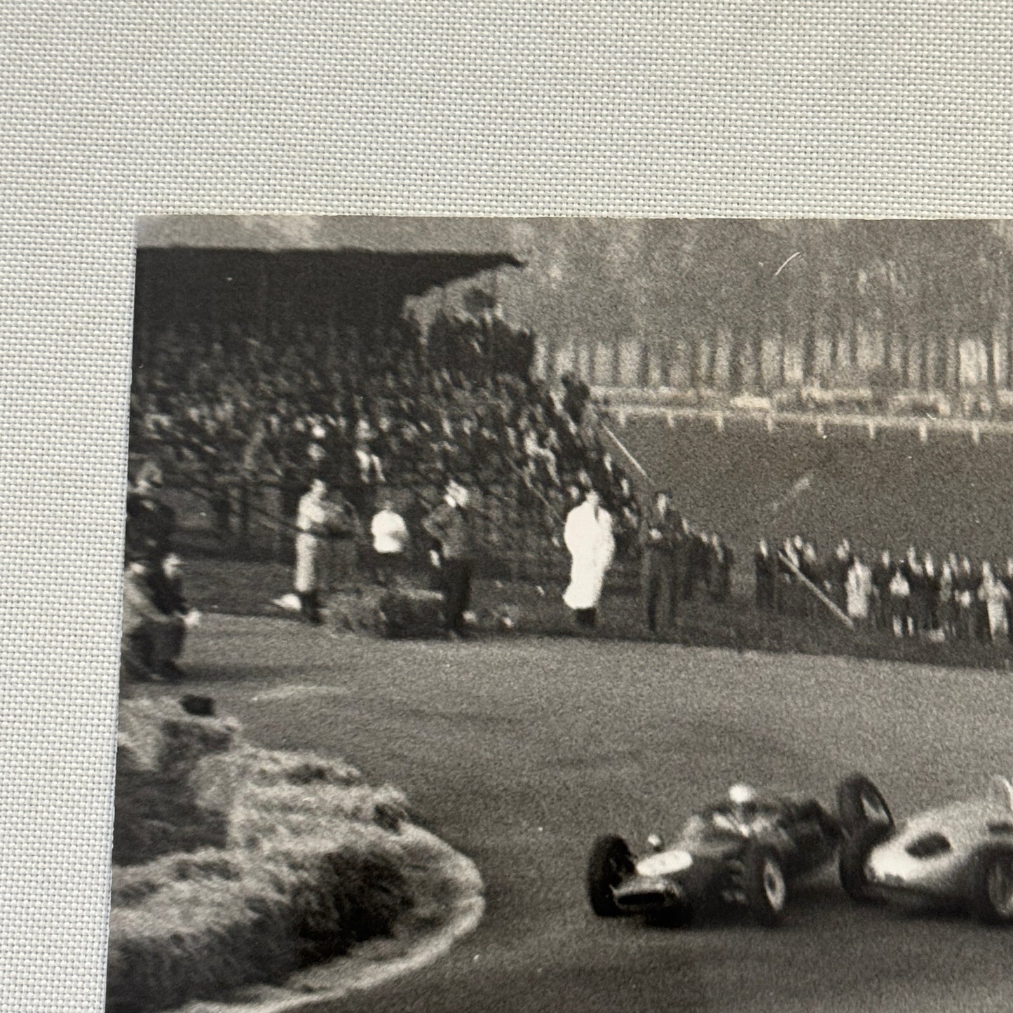 Vintage Racing Photo Photograph Accident Wreck Porsche