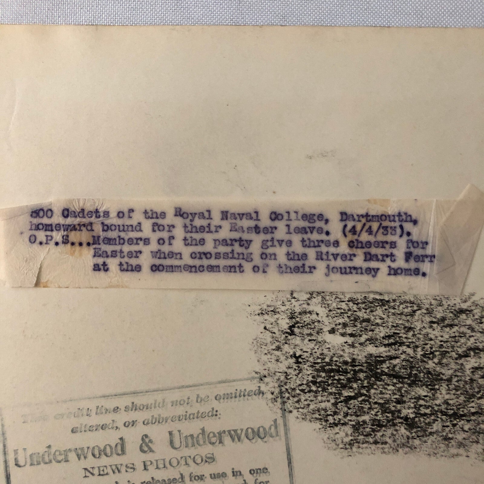 Vintage Press Photo Photograph Royal Naval College Cadets Dartmouth UK