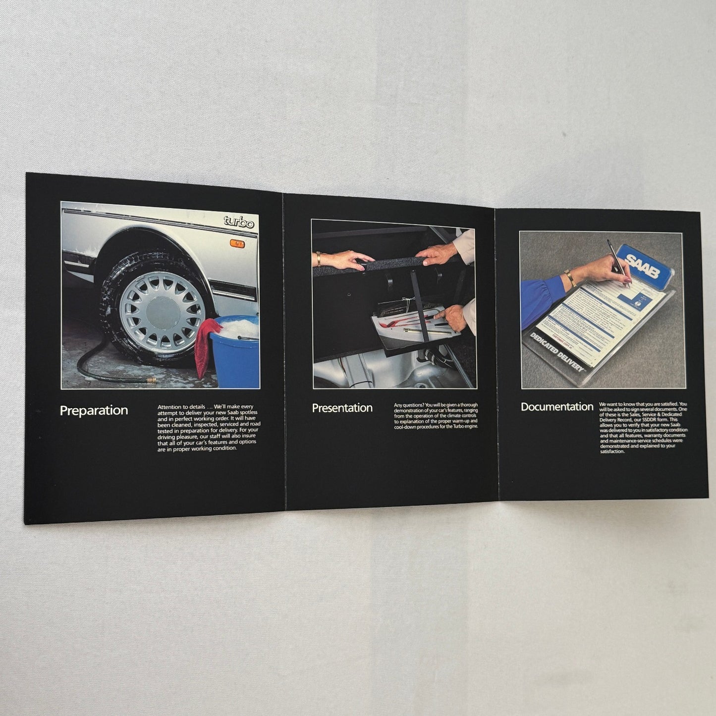 1988 Saab 900 Owners Manual Book Pouch Sedan Convertible Vintage Car