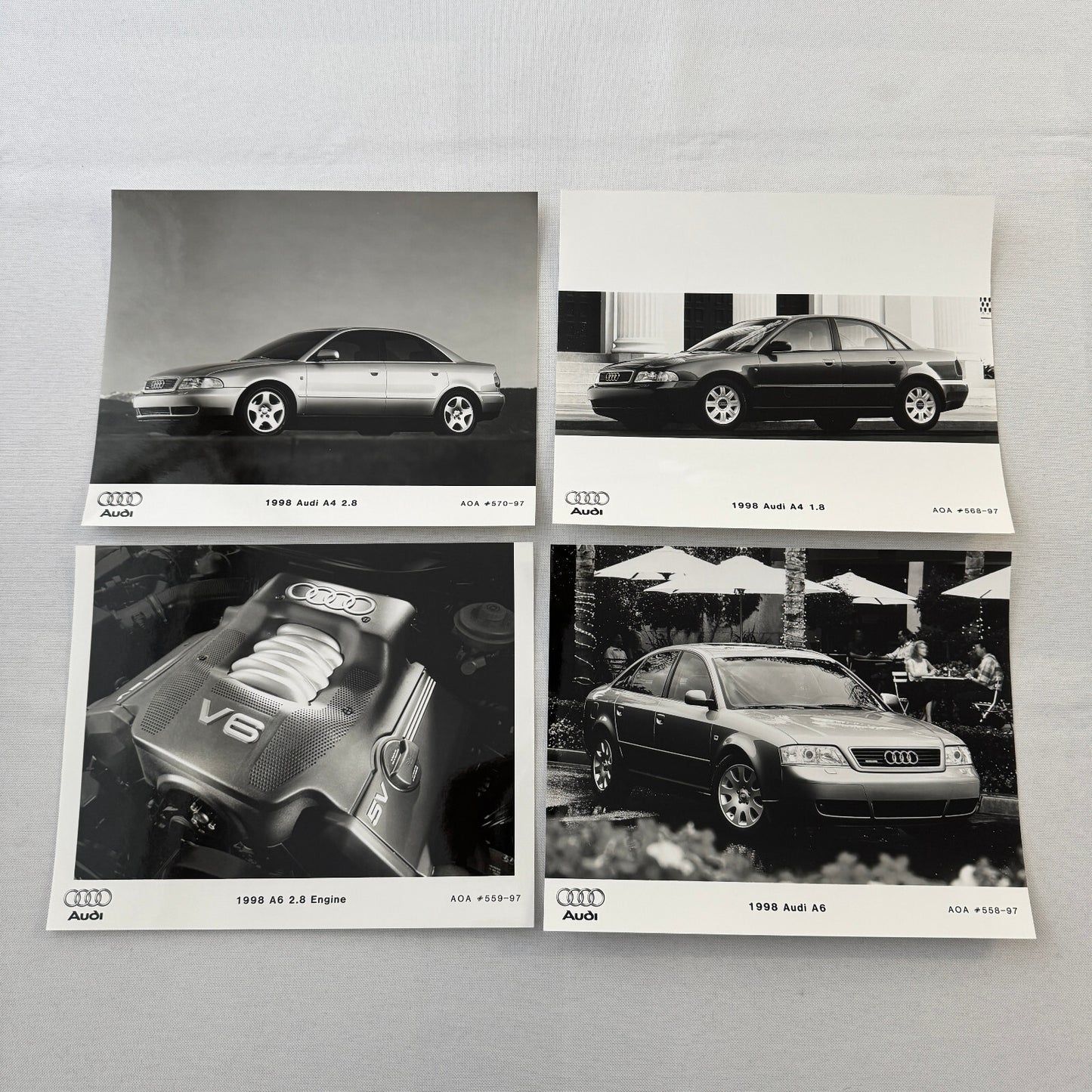 1998 Audi Press Kit Box Brochure A4 A6 A8 Factory Photos 35mm Slides