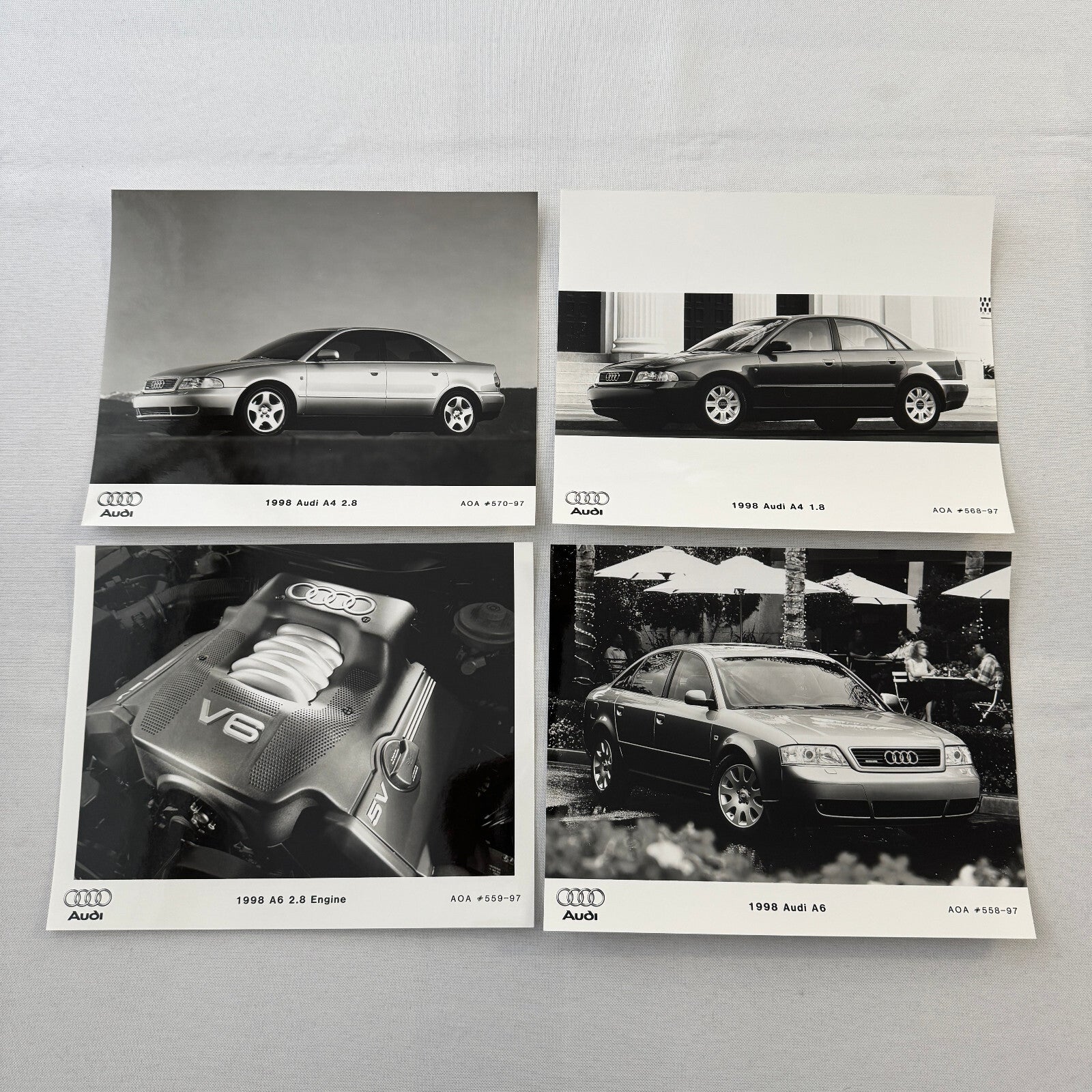 1998 Audi Press Kit Box Brochure A4 A6 A8 Factory Photos 35mm Slides